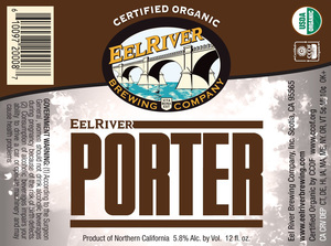 Eel River Brewing Co., Inc. Porter December 2012