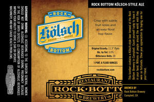 Rock Bottom Kolsch January 2013