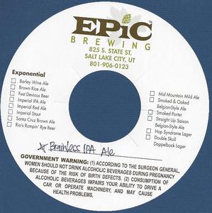 Epic Brewing Brainless IPA