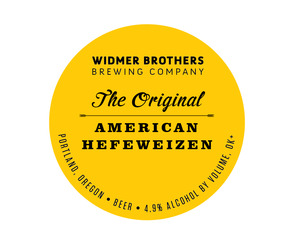 Widmer Brothers Brewing Company Hefeweizen January 2013