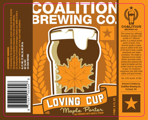 Coalition Brewing Co. Loving Cup Maple Porter January 2013