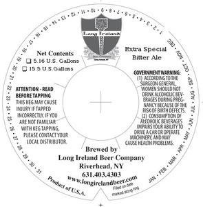Long Ireland Beer Company Extra Special Bitter January 2013