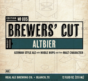 Brewers' Cut Altbier January 2013