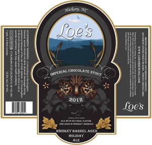 Loe's Brewing Compnay Whiskey Barrel Aged Holiday Ale