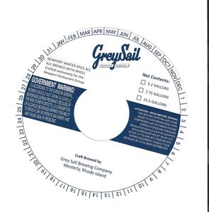 Grey Sail Brewing Company Newport Winter Spice Ale January 2013