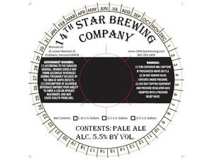 14th Star Brewing Co. Pale Ale January 2013