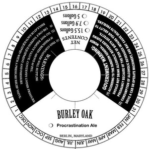 Burley Oak Procrastination Ale January 2013