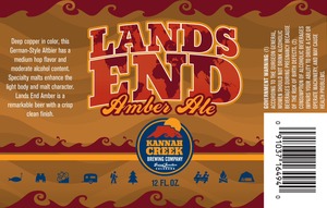 Lands End Amber Ale January 2013