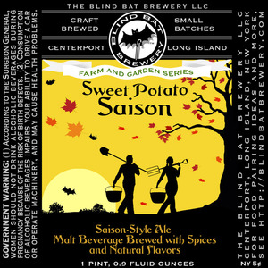 The Blind Bat Brewery LLC Sweet Potato Saison February 2013