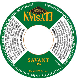 Elysian Brewing Company Savant January 2013