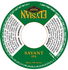 Elysian Brewing Company Savant January 2013