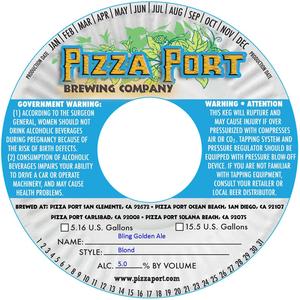 Pizza Port Bling Golden Ale February 2013