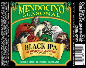 Mendocino Seasonal Black IPA January 2013