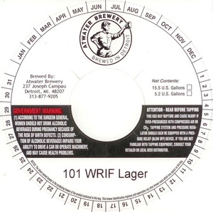 Atwater Brewery 101 Wrif Lager
