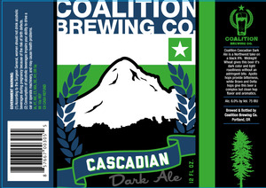 Coalition Brewing Co. Cascadian Dark Ale January 2013