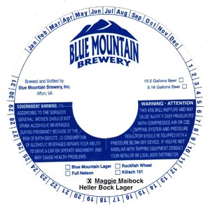 Blue Mountain Brewery Maggie Maibock February 2013