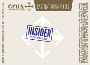 Crux Fermentation Project Insider India Pale Ale February 2013