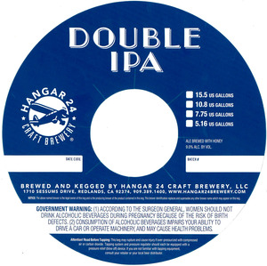 Hangar 24 Craft Brewery Double IPA February 2013