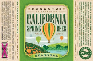 Hangar 24 Craft Brewery California Spring Beer February 2013