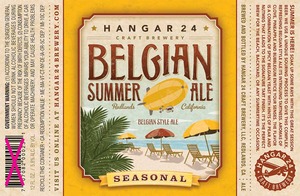 Hangar 24 Craft Brewery Belgian Summer Ale February 2013