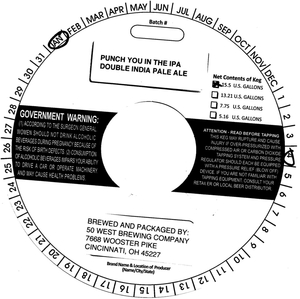 Fifty West Brewing Company Punch You In The IPA February 2013