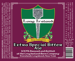 Long Ireland Beer Company Extra Special Bitter March 2013