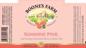 Boone's Farm Sunshine Pink February 2013