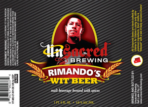 Unsacred Brewing Rimando's March 2013