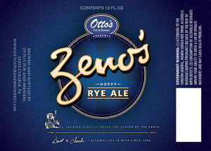 Otto's Pub And Brewery Zeno's Hoppy Rye Ale