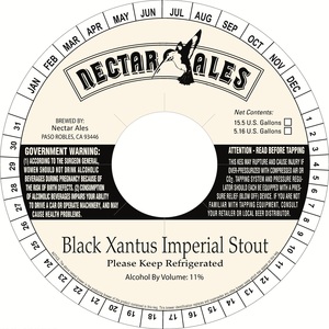 Nectar Ales Black Xantus Imperial Stout March 2013