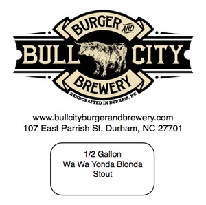 Bull City Burger And Brewery Wa Wa Yonda Blonda March 2013
