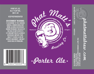 Phat Matt's Brewing Co. Porter Ale March 2013