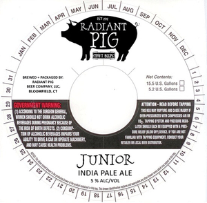Radiant Pig Beer Company Junior April 2013