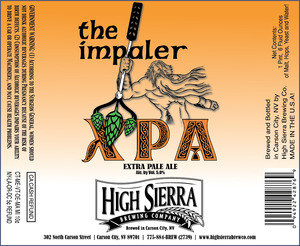 High Sierra Brewing Co., Inc. April 2013