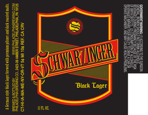 Philadelphia Brewing Co. Schwarzinger