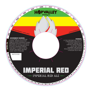 Hop Valley Brewing Co. Imperial Red