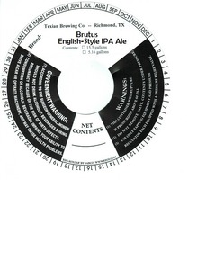 Brutus English-style IPA August 2013