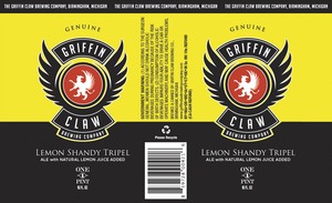 Griffin Claw Brewing Company Lemon Shandy Tripel