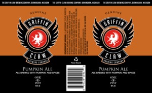Griffin Claw Brewing Company Pumpkin Ale August 2013