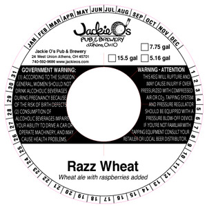 Jackie O's Razz Wheat August 2013