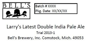 Bell's Larry's Latest Double India Pale Ale