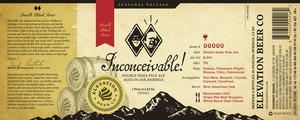 Elevation Beer Co Inconceivable September 2013