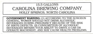 Carolina Brewing Company Carolina Wet Hop September 2013