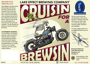 Lake Effect Brewing Company LLC Cruisin For A Brewsin September 2013