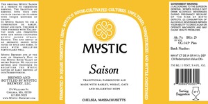 Mystic Brewery Saison September 2013