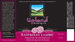 Upland Brewing Co. Rasberry Lambic September 2013