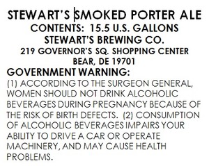 Stewarts Smoked Porter September 2013