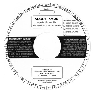 Country Boy Brewing Angry Amos September 2013