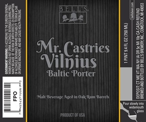 Bell's Mr. Castries Vilnius Baltic Porter