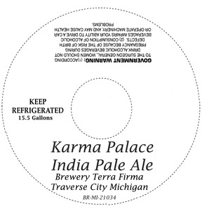 Brewery Terra Firma Karma Palace India Pale Ale October 2013